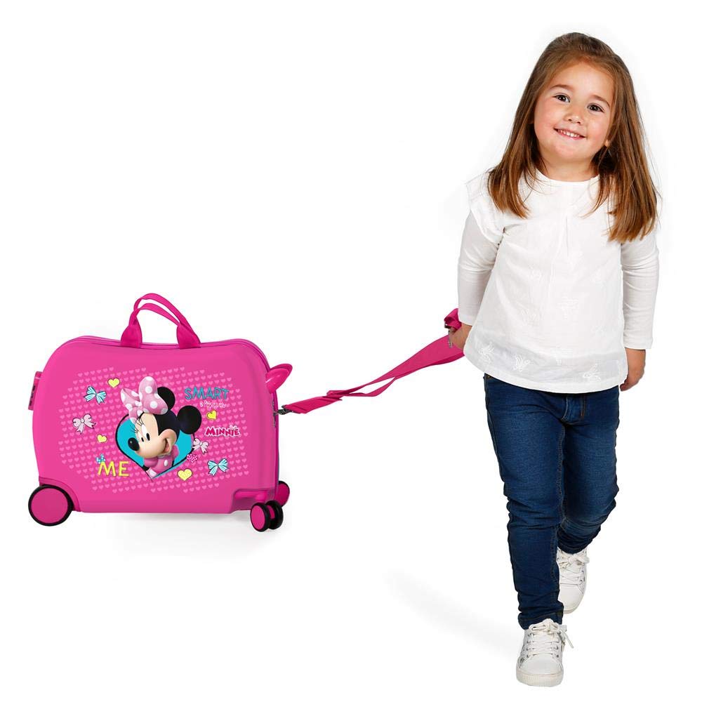 Disney Minnie Happy Helpers Valigia per bambini Rosa 50x38x20 cms Rigida ABS Chiusura a combinazione numerica 34L 2,3Kgs 4 Ruote Bagaglio a mano