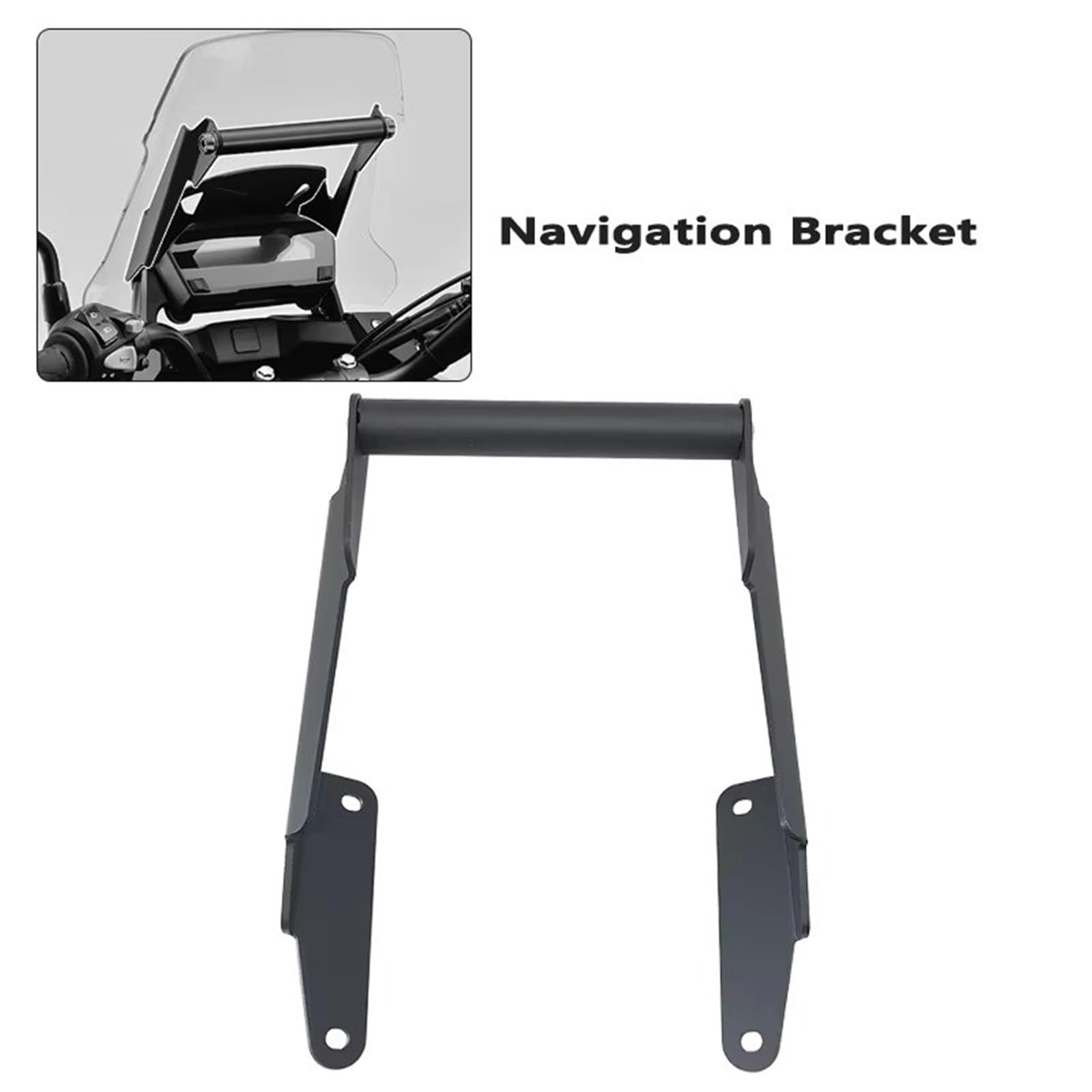 Soporte Placa Navegación GPS Soporte Aluminio Navegación GPS Motocicleta Soporte para Teléfono Barra Frontal para NC750X NC 750X NC750 2016-2020