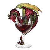 Red Wine Dragon Figurine by Stanley Morrison