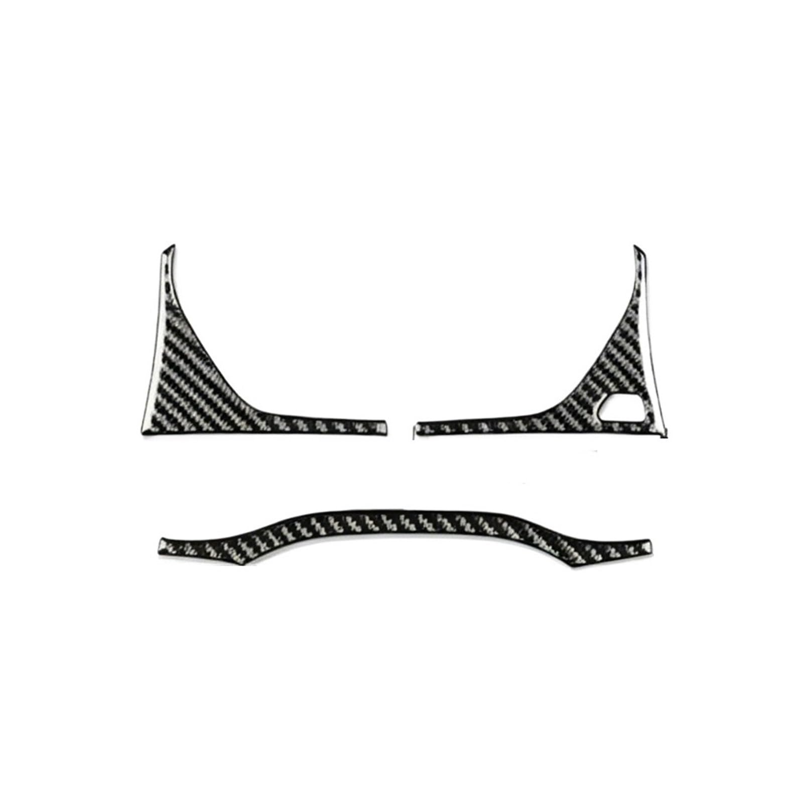 Interior Styling Sticker Carbon Fiber Interior Auto Speedometer Surround Panel Trim Sticker for Q5 Q5L FY 2018 2019 2020 2021 2022 2023 Accessories Decoration(Black Carbon LHD)
