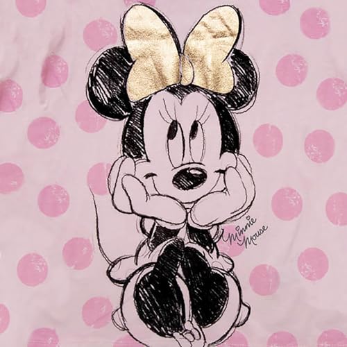 Disney Girls Cute Distressed Minnie Mouse Short Sleeve Tee Shirt2