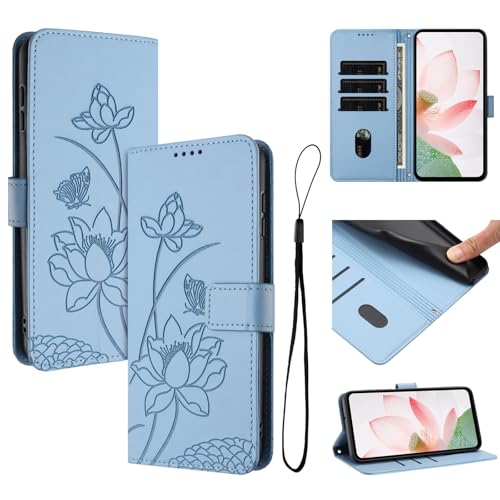 �Ή��@�� for Redmi Turbo 4 Pro,�Ή��@�� for Xiaomi Poco F7 5G �t���b�v�L�b�N�X�^���h �}�O�l�b�g���J�� �E�H���b�g�^�ی�P�[�X Blue