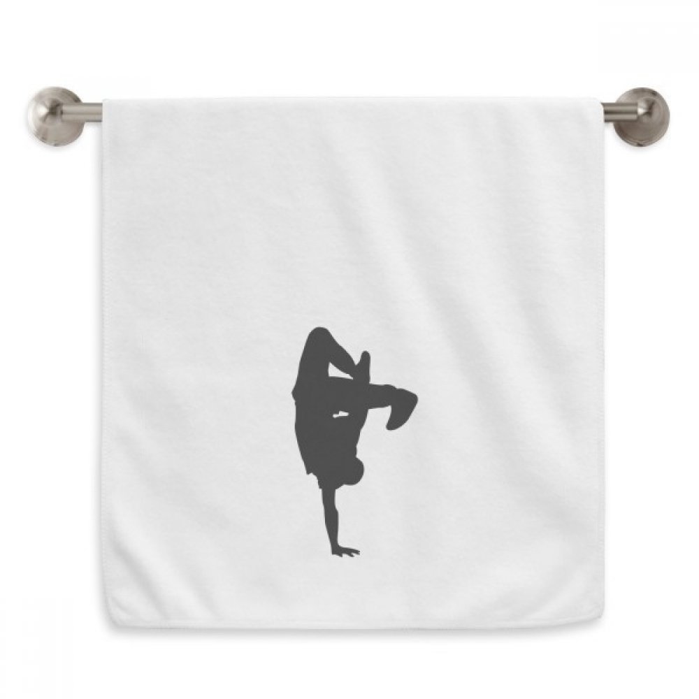 Serviettes débarbouillettes saut danseur sport 13X29 pouces blanc