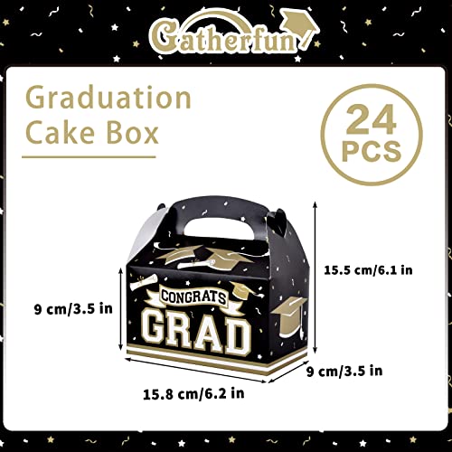 Graduation Treat Boxes 24 Pieces Graduation Gifts Boxes,Candy Gable Boxes,Goodies Boxes,Cardboard Present Boxes With Handles For 2023 Graduation Decorations,Graduation Party Supplies #TOP2
