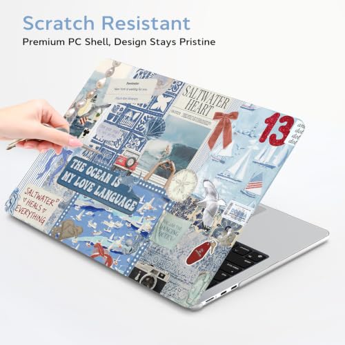 Image of B BELK for MacBook Air 15 inch Case 2026-2023 M5 M4 M3 M2, Blue Coastal