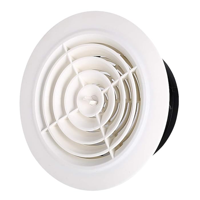 Buy BullNose WallMounted Ventilation Cap, White Round Spin ABS