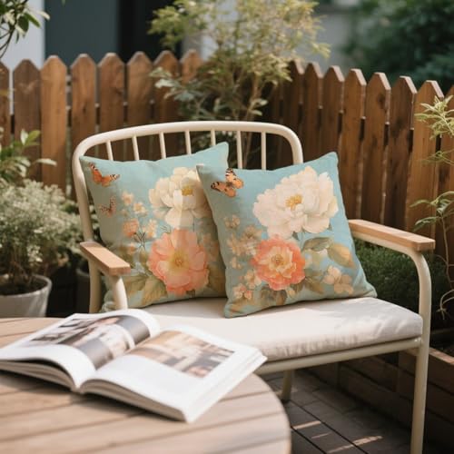 Coussin décoratifs canapé imperméable rose 45x45 contre la pluie k-934