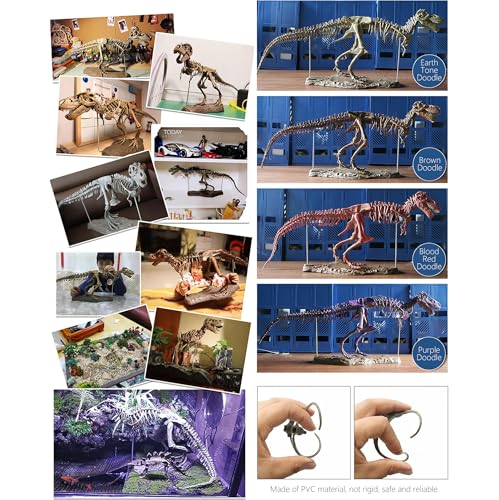 Squelette de dinosaure T-Rex 3D en PVC pour collectionneur