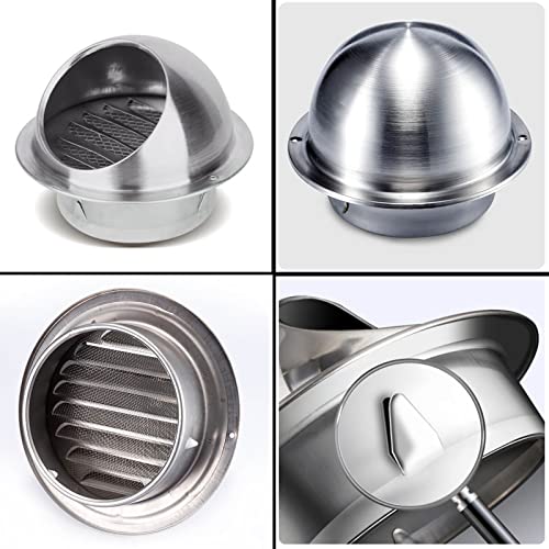 Cubierta de salida de ventilación de pared redonda Ø60 Ø100 Ø125 para extractor 6
