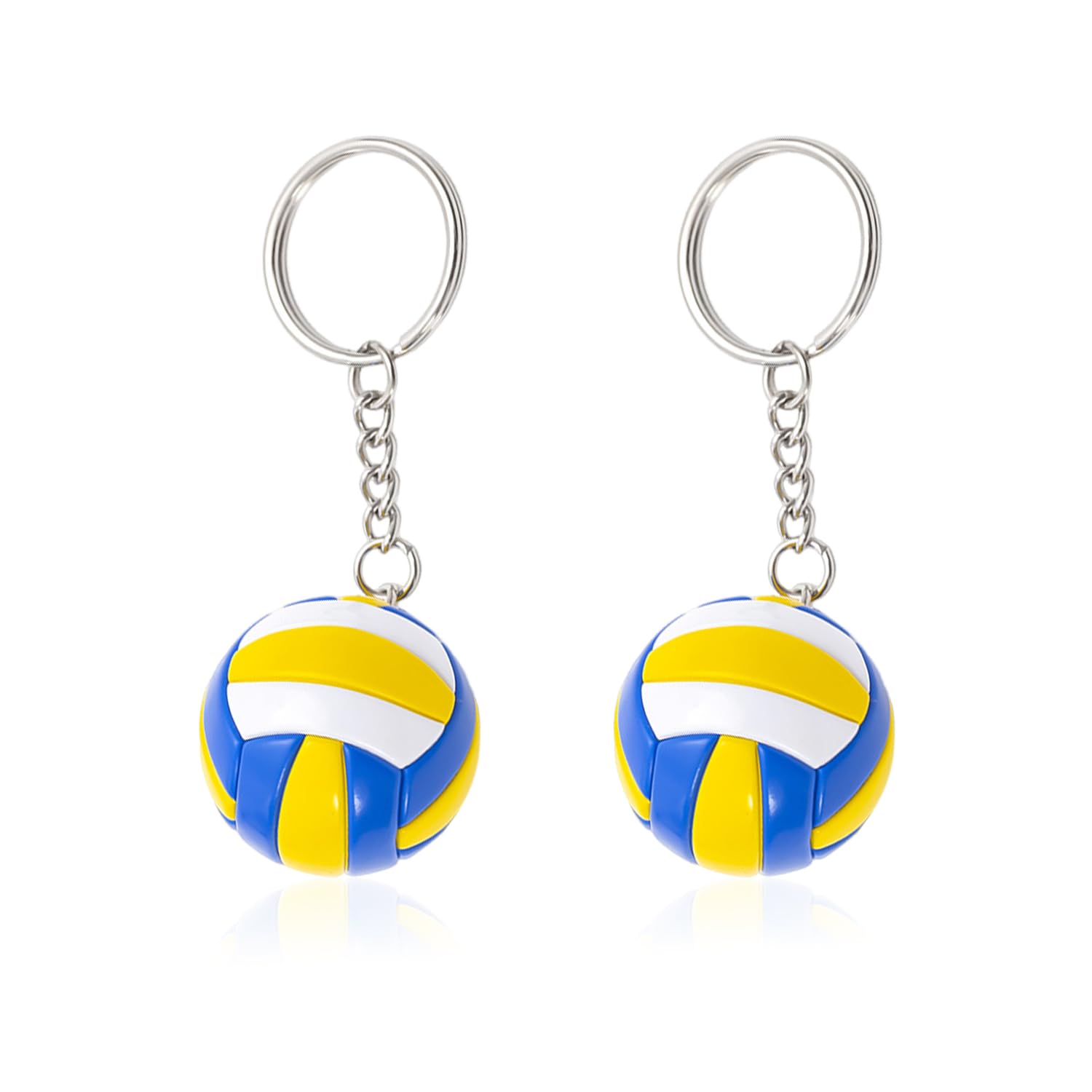 2 Pieces of Volleyball Keychains, Sports Souvenirs, Creative Keychains, Bag Charms, Sports Element Keychains