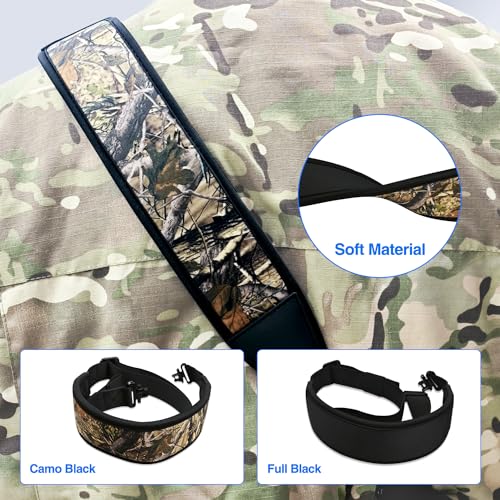 DARKFANG Two Point Sling with Swivels and Comfortable Neoprene Shoulder Padded for Hunting