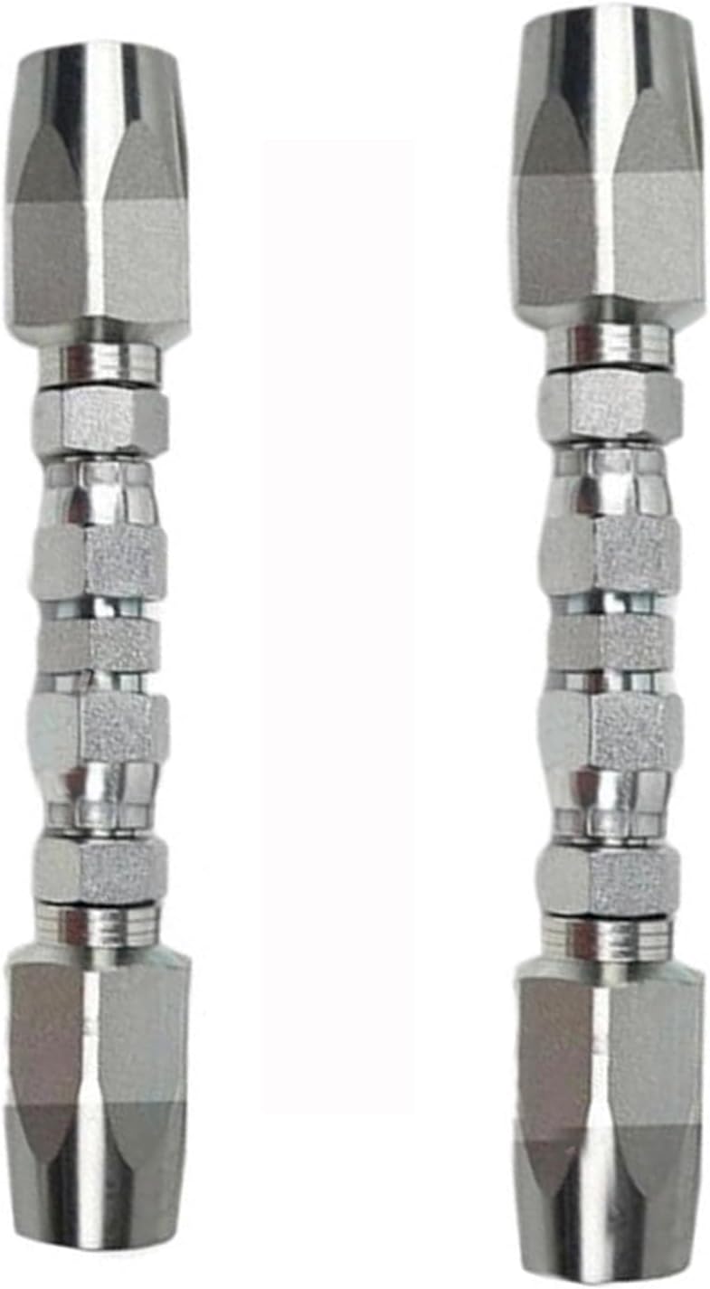 3PCS Hydraulic Hose Fittings, Hose Repair Kit, Water Hose Pressure Washer Repair, Reusable Hose-end Repair fitting, 1/4", 3/8", 1/2" Inner Diameter