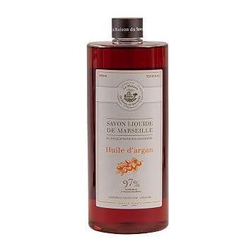 La Maison du Savon de Marseille French Liquid Soap Hand Wash Argan Oil 1 Litre