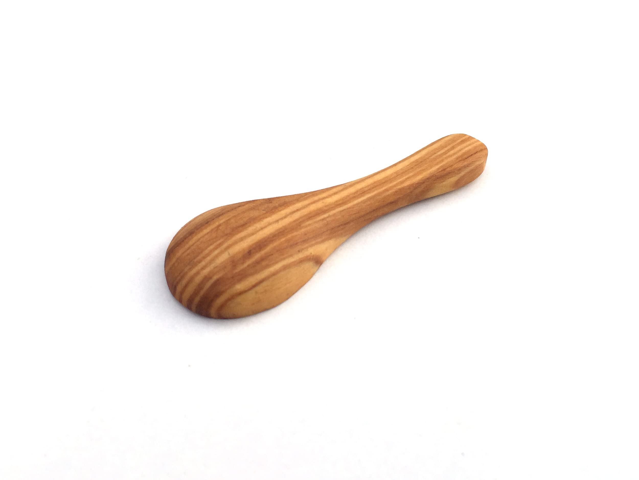 3 Cuillères à épices En Bois D’olivier – 12, 9 Et 6 Cm, Fait Main, Résistant à La Chaleur