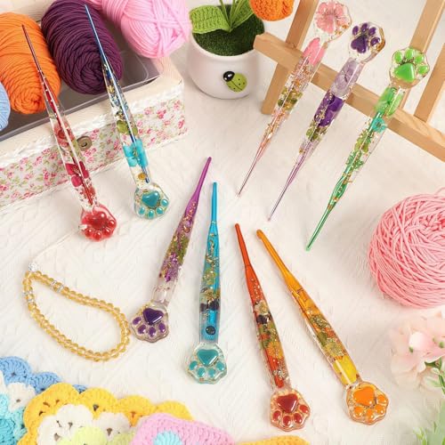 Crochets ergonomiques patte de chat : le coffret idéal pour écharpes - 3