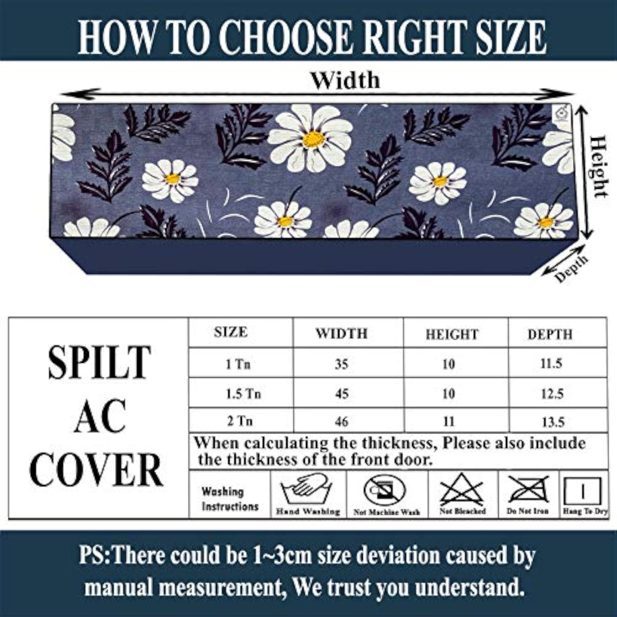 Polycarbonate Water & Dustproof Split AC Cover for LG 1.5 Ton PN Series