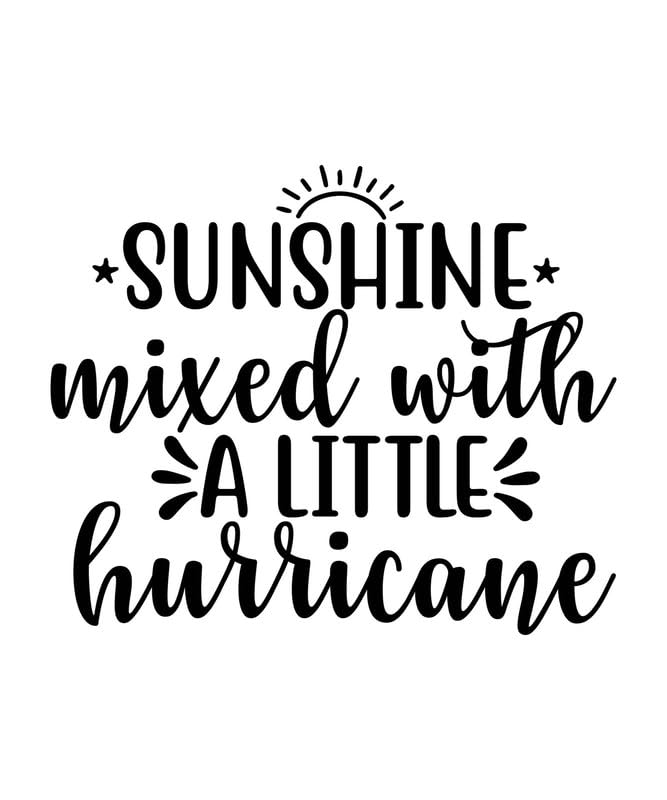 Poster sur toile SUNSHINE MIXED WITH A LITTLE HURRICANE 01 pour salon et bureau inspirant