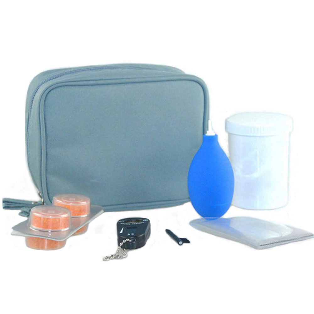 Hearing Aids Drying Kit and Care Dry Kit for BTE Hearing Aids Daily Maintenance (Grey)
