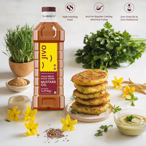 JIVO Kachi Ghani Chemical Free Mustard Pack of 2 · 1 L (2 L total) - Image 4