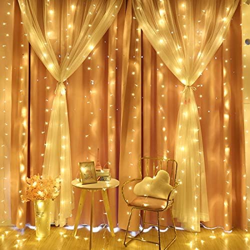 JAMIEWIN 2 Pack Battery Operated Twinkle String Lights 50 LEDs Christmas Fairy Lights 16.5FT 8 Modes String Lights for Party Xmas Decorations Outdoor Indoor