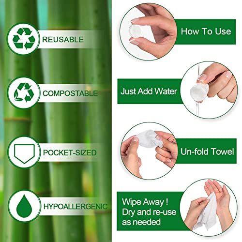 Compressed Wipes, Towels, Or Compact Toilet Paper Tablets,For Travel, Home, Outdoor Activities (Daily Use(100)) #TOP3