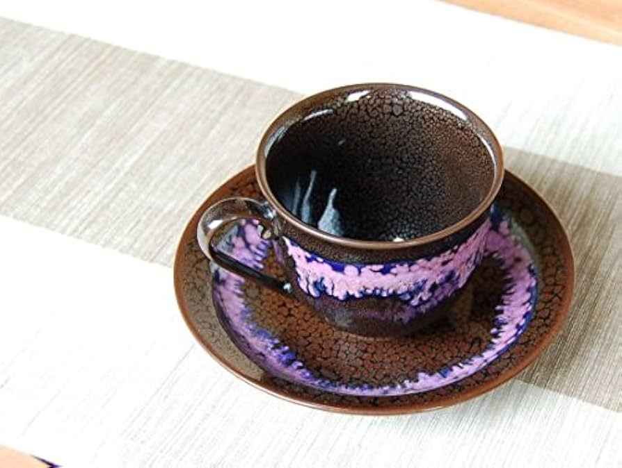 Amazon.co.jp: 【有田焼】真右エ門窯 花筏 コーヒー碗皿（馬場真右エ門