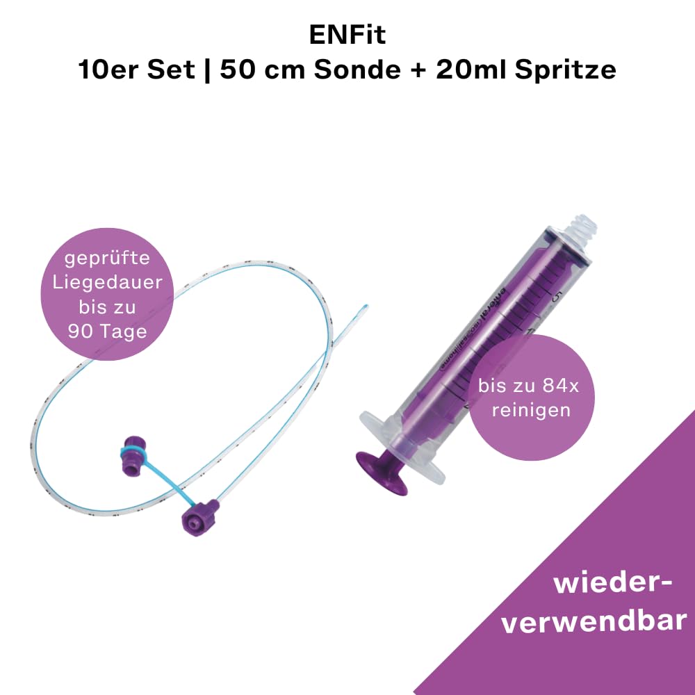 Zestaw 5 sond do karmienia matek (EnFit) (2 x 5 sztuk w zestawie)
