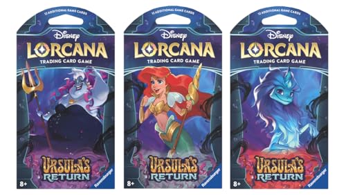 La mejor comparación de Cartas Disney listamos los 10 mejores. 28 Ravensburger Disney Lorcana TCG: Úrsula Return Single Booster Pack para Edades de 8 años en adelante