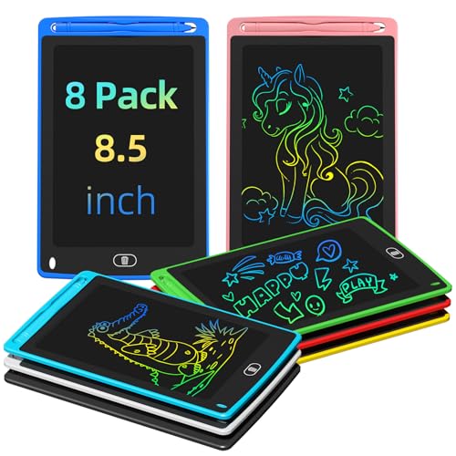 TQU LCD Writing Tablet for Kids, 8.5 Inch Colorful Doodle Board Drawing Tablet, Educational Learning...