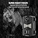 WOSODA Mini Trail Camera 3 Pack,4K 36MP Game Camera with 2.0'' LCD Screen,Hunting Camera with Night Vision Motion Activated Waterproof, 120 Wide-Angle with No Glow LEDs for Outdoor Wildlife (LY-G200)
