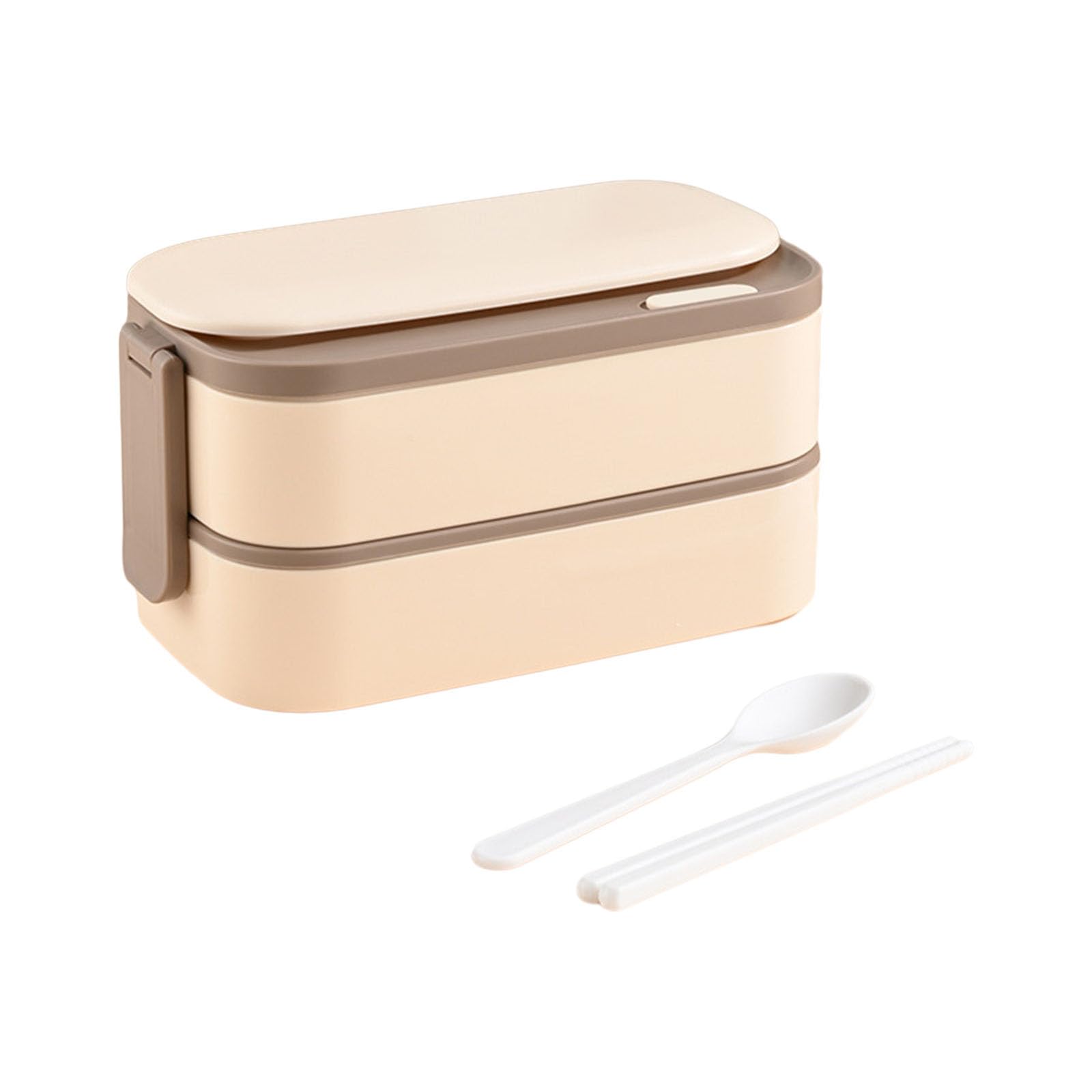 Buxuaaaa Lunch Box Double Layer Stainless Steel Lunch Boxes Boxes Thermal Food Container Student Adults Picnic Easy to Carry Container
