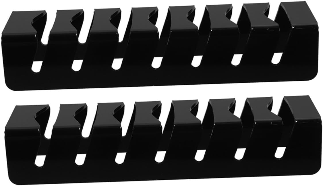 Lurrose 2pcs Black Acrylic Hat Rack Baseball Caps Wall-mounted Hat Display Holder Organizer for Closet and Bedroom Storage