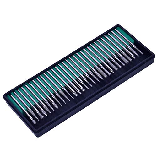 Replacement Part for M.C 30pcs/set Alloy Abrasive Needles 3mm Shaft Carving Rod Grinding Head Polishing Needles Electric Mini Drill