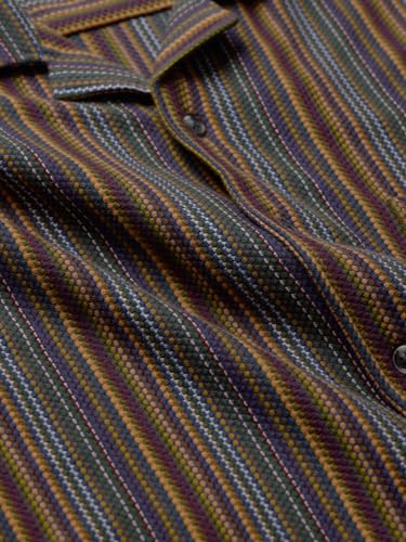 Image of The Souled Store Men's Cotton Striped Oversized Fit Shirt