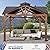 Modern Shade 12’ x 12’ Cedar Gazebo, Heavy Duty Hardtop Gazebo with Steel Roof, Water Resistant, Wind Resistant, Perfect for Your Permanent Outdoor Pavilion, Solid Wood Framed Gazebo