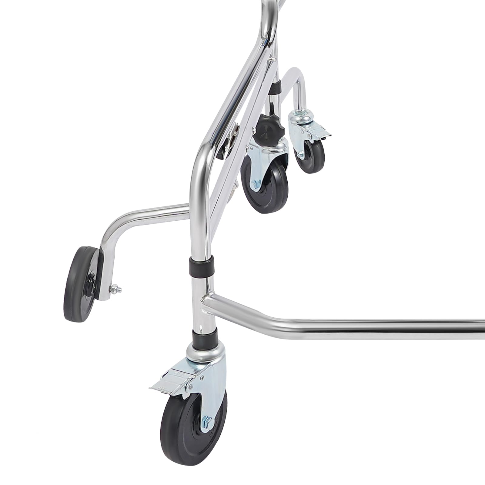 Walker para personas mayores, 10 alturas ajustables, marco de rehabilitación hemiplejia, andador de pie con 8 ruedas, protección contra caídas, andador médico portátil para personas de 150 –