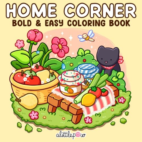 Home Corner: Coloring Book for Adults and Teens, Super Cute Designs of Cozy, Hygge Spaces for Relaxation (Cozy Spaces Coloring)