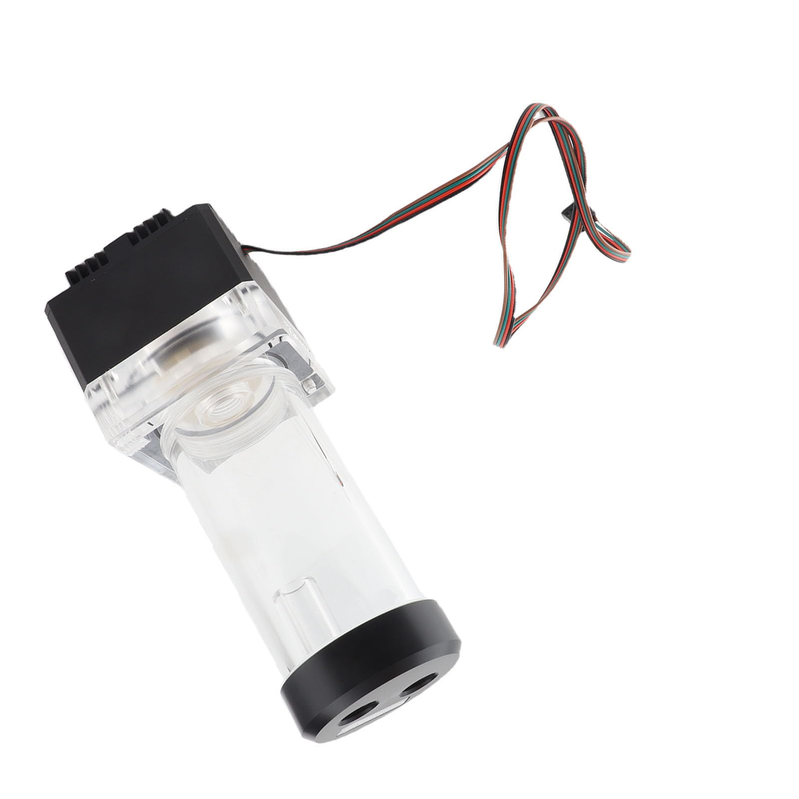 800L / H 8W 7V Tanque de la Bomba de Refrigeración por Agua con 4 Metros Cabeza de Bomba y LED Indicador de Alimentación G1 / 4 Rosca Disipación de Calor Rápida CPU (Negro (17cm))