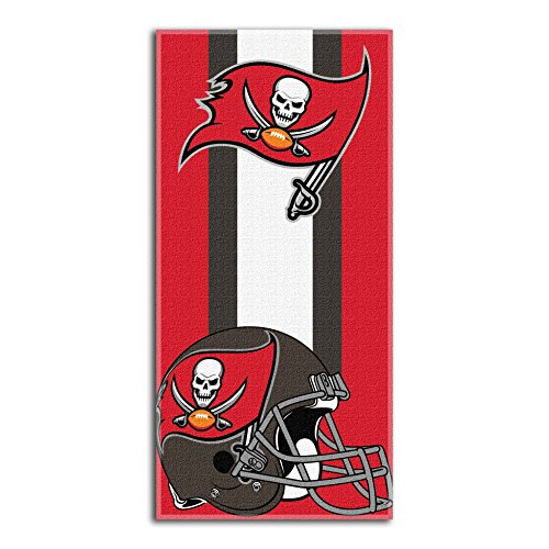 Image of Northwest The Company NFL Tampa Bay Buccaneers Beach Towel, 30 inch x 60 inch, Zone Read