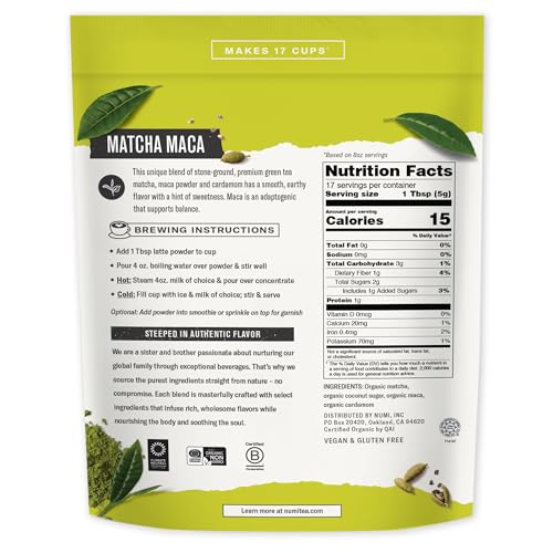Té Matcha en polvo orgánico 2.5 oz miniatura 2