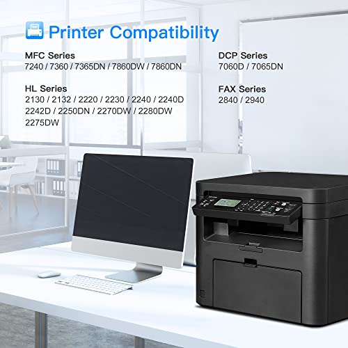 Lxtek LX_LINE_2_TN450 DR420 Compatible Toner Cartridge & Drum Unit Replacements For Brother Tn450 Tn-450 Dr420 Dr-420 To Use With Fax-2940 Fax-2840 Mfc-7240 Hl-2270Dw Printer thumb #1