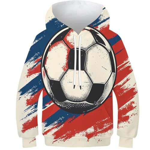 Hoodie sweat capuche football cadeau idéal pour garçon de 12 à 14 ans