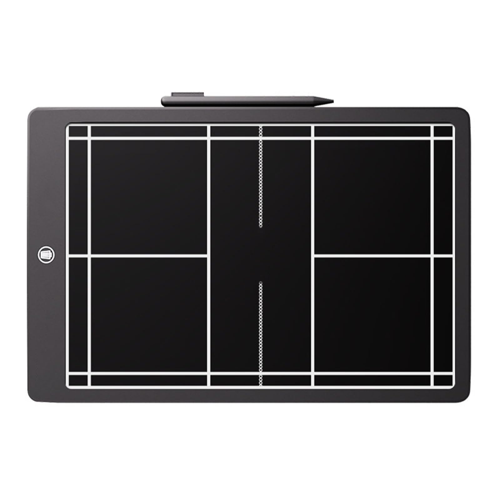 Tablica Trenerska do Badmintona LCD, Elektroniczna Tablica Taktyczna do Badmintona, z Rysikiem, Treningu i Zawodów(Large)