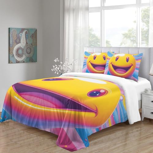 Parure de lit microfibre douce avec fermeture éclair invisible 220x240
