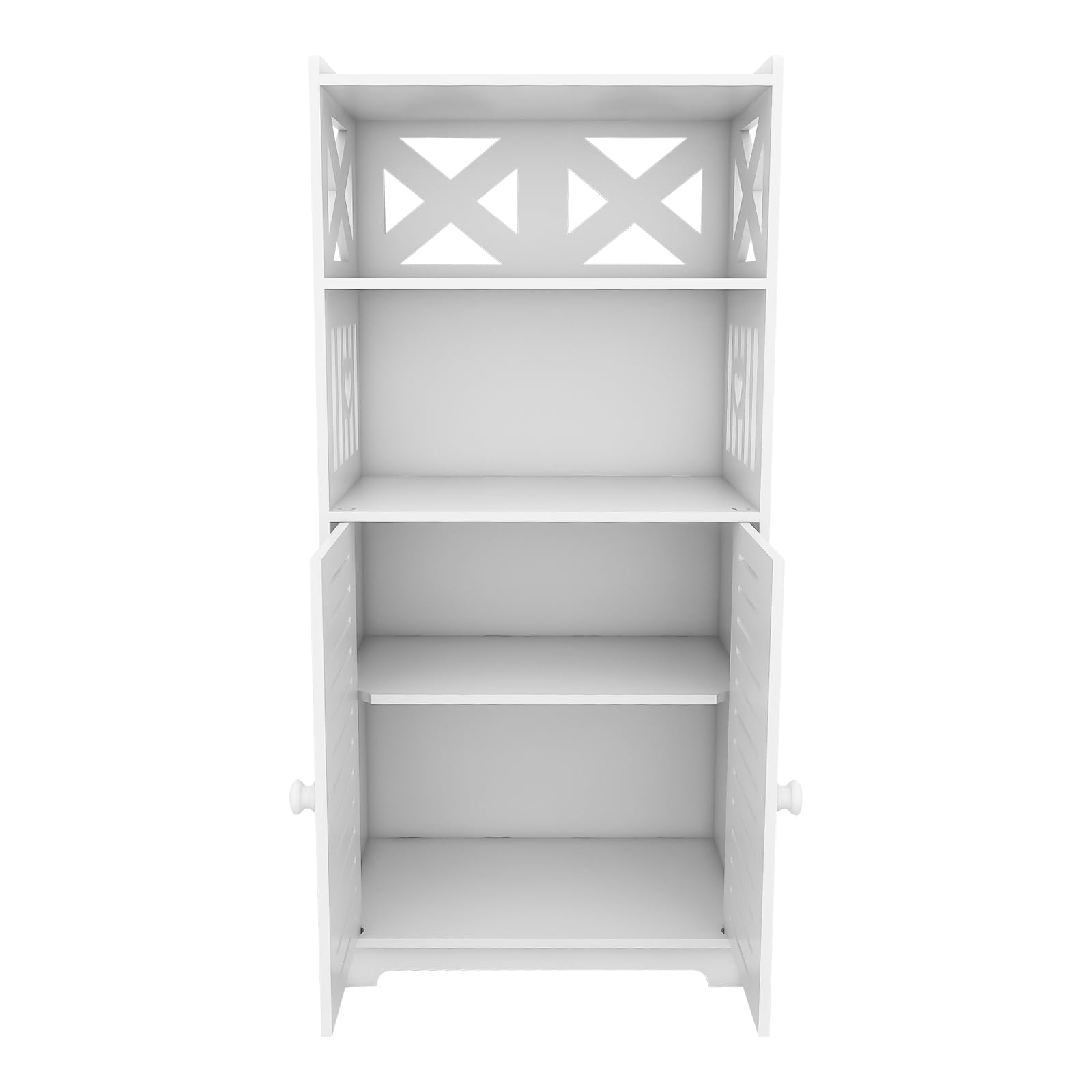 Mobiletto Per Bagno Salvaspazio - 22x20x75cm, Bianco, Con Ripiani E Porta Rotoli - Foto 8