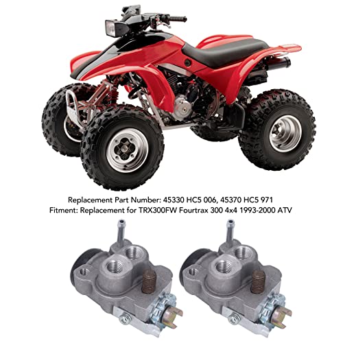 Aramox 2 Peças Conjunto de Cilindro de Freio da Roda Dianteira Esquerda Substituição de Borracha de