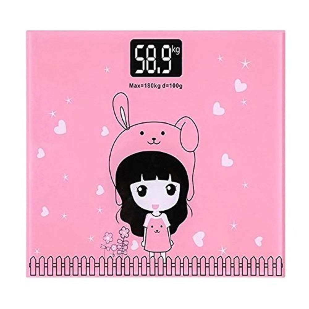 Harions Digital Electronic Body Weight Scale Glass Top Weighing Machine with Room Temperature (Size-25 x 21 cm-Multicolor)