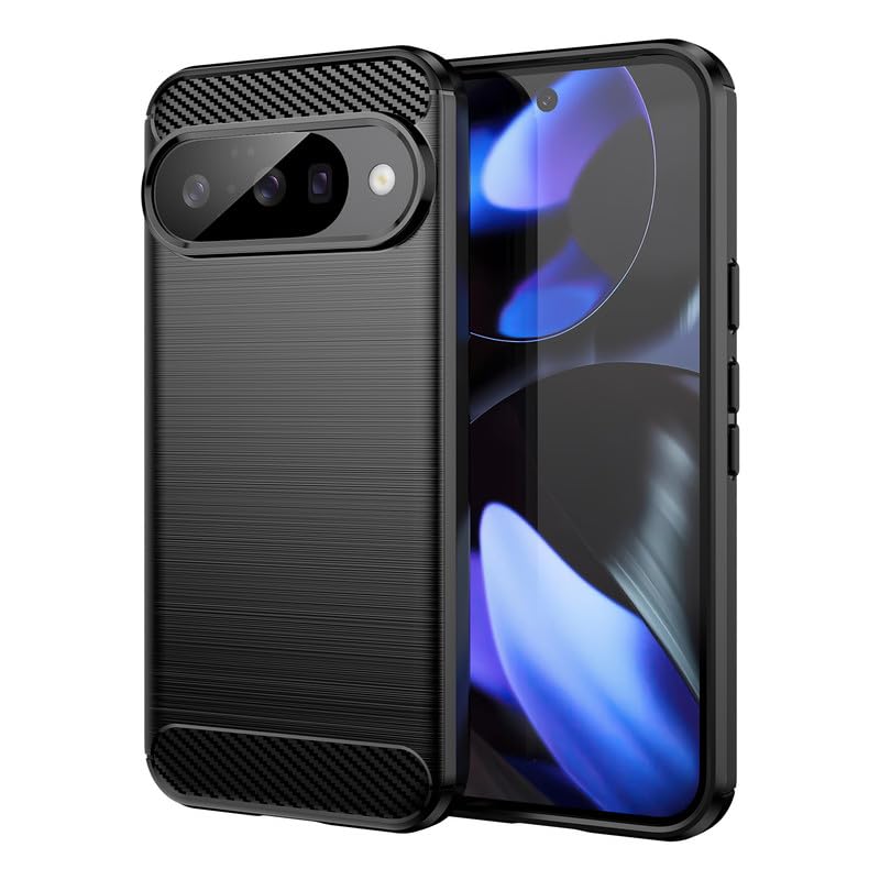 Image of Hybrid Carbon Fiber Back Case for Google Pixel 10 / Pixel 10 Pro (Black)