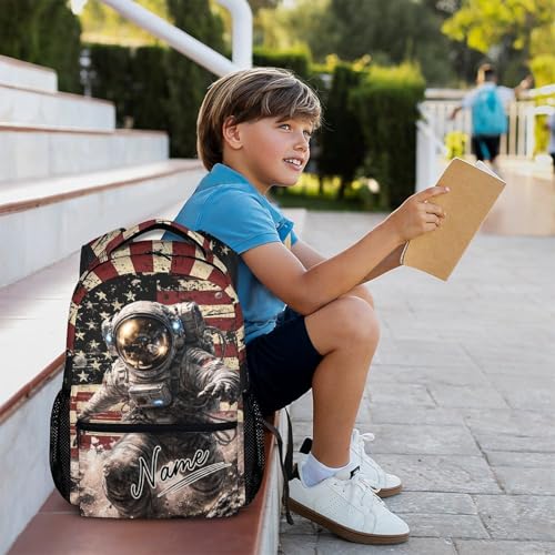 Personalized Kids Boys Backpack Astronaut Bookbag for School Casual Travel, Custom School Bag for Kindergarten Elementary Middle - Image 3