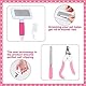 MIAOZ Kaninchen Pflege Set mit Nagelknipser und Trimmer Haustier Haarentferner Lang und Feile, Floh Kamm, Shampoo Badebürste für Hasen Welpen Kätzchen Meerschweinchen Frettchen kleine Tiere (rosa)